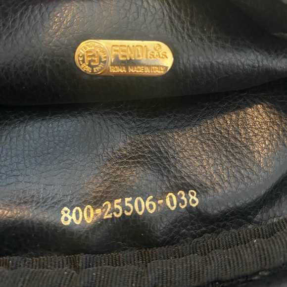 Fendi Vintage Pequin Stripe Round Crossbody Bag with Dust Bag - Picture 3 of 13